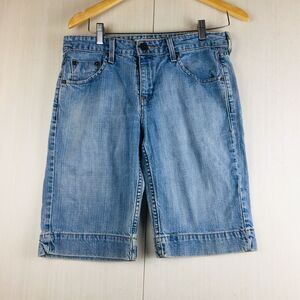 LEVI STRAUSS Signature Blue Denim Women's Low Rise Cotton Wash Shorts Misses 10
